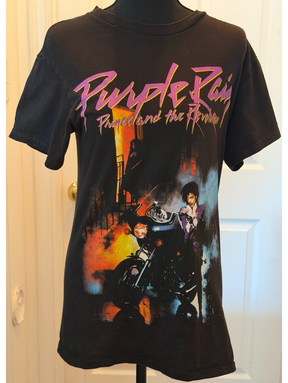 Prince Purple Rain Graphic T-Shirt S Black Alstyle Heavyweight Music Band Shirt